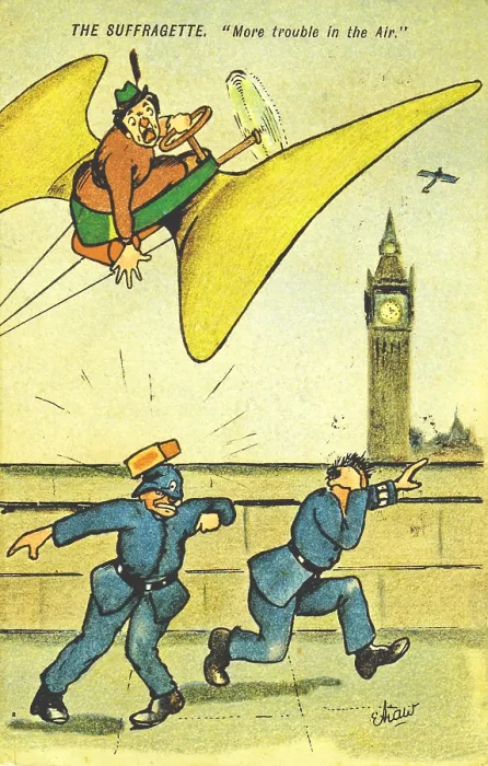 Framed Print : Flying Suffragette