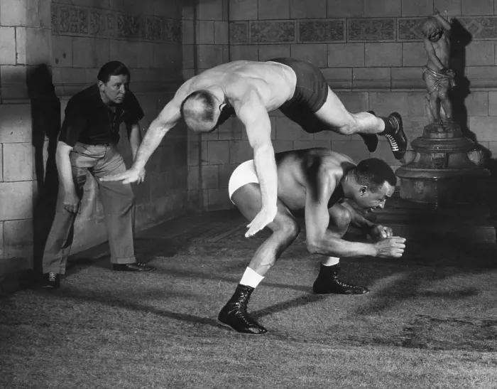 Framed Print : Flying Wrestler Framed Print : Flying Wrestler