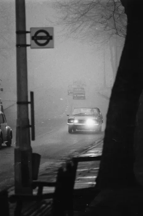 Framed Print : Fog Slows Traffic Framed Print : Fog Slows Traffic