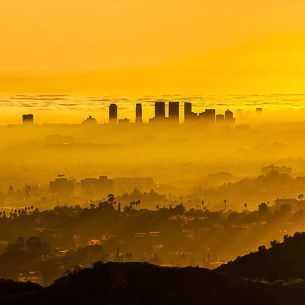 Foggy LA Sunset