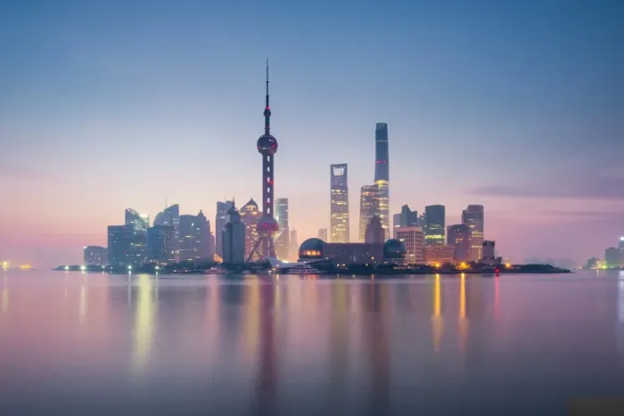 Framed Print : Foggy Shanghai Framed Print : Foggy Shanghai