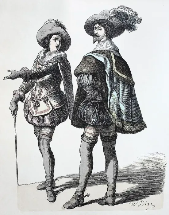 Framed Print : Folk Costume, Clothing, History of Costumes, French Cavalry, 1670-1700, France, Historical, digitally restored reproduction of a 19th century original Framed Print : Folk Costume, Clothing, History of Costumes, French Cavalry, 1670-1700, France, Historical, digitally restored reproduction of a 19th century original