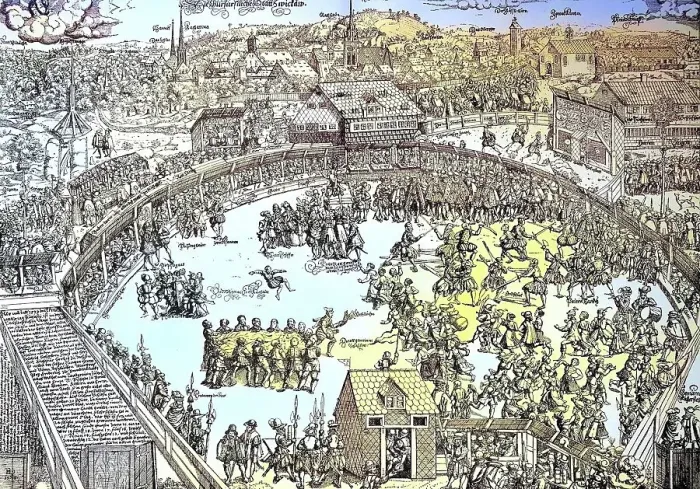 Framed Print : A folk festival in Zwickau, Germany, in 1573, Historical, digitally restored reproduction from a 19th century original Framed Print : A folk festival in Zwickau, Germany, in 1573, Historical, digitally restored reproduction from a 19th century original