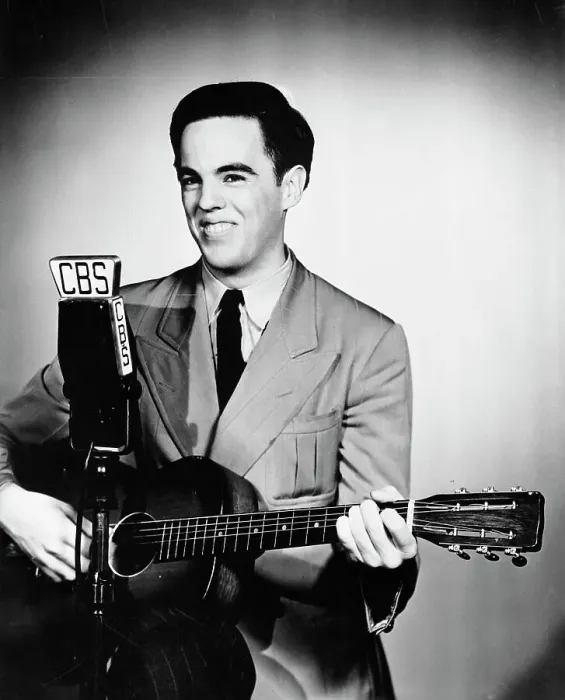 Framed Print : Folk Song Entertainer Alan Lomax with His Guitar Framed Print : Folk Song Entertainer Alan Lomax with His Guitar