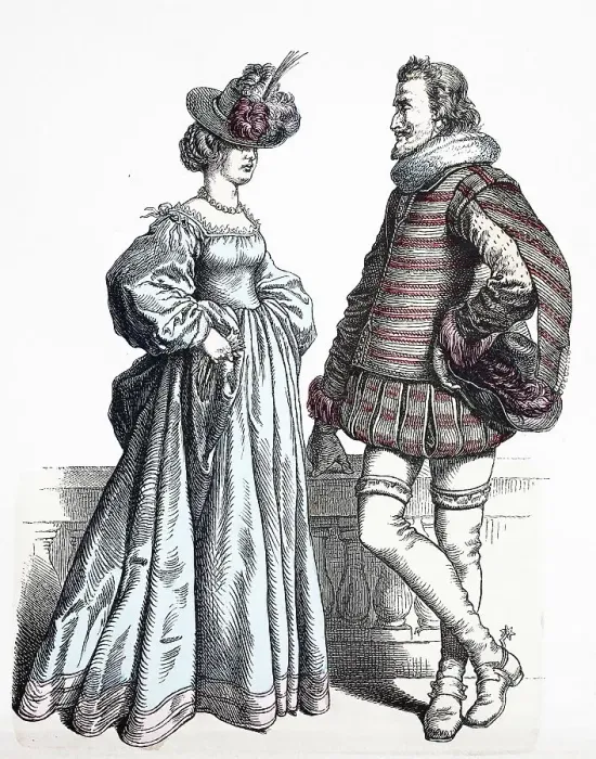 Framed Print : Folk traditional costume, clothing, history of costumes, noblemen, Germany, 1670-1700, Historical, digitally restored reproduction of a 19th century original Framed Print : Folk traditional costume, clothing, history of costumes, noblemen, Germany, 1670-1700, Historical, digitally restored reproduction of a 19th century original