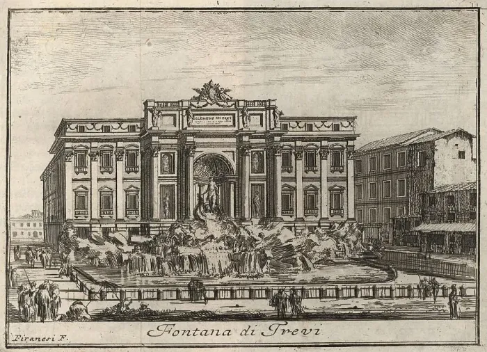 Framed Print : Fontana di Trevi, Trevi Fountain, 1767, Rome, Italy, digital reproduction of an 18th century original, original date unknown Framed Print : Fontana di Trevi, Trevi Fountain, 1767, Rome, Italy, digital reproduction of an 18th century original, original date unknown