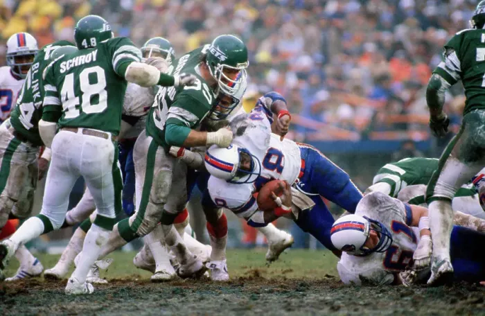 Framed Print : Football Action with Jets and Buffalo Bills Players Framed Print : Football Action with Jets and Buffalo Bills Players