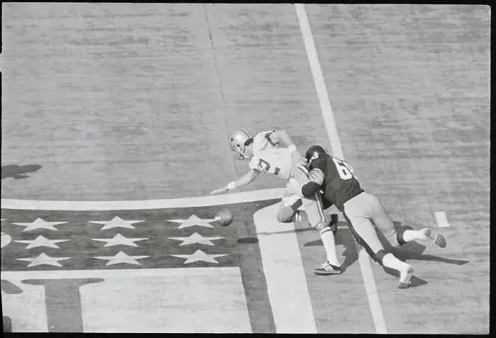 Framed Print : Football Action with Roger Staubach and L. C. Greenwood Framed Print : Football Action with Roger Staubach and L. C. Greenwood
