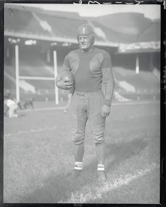 Framed Print : Football Captain Posing with Ball Framed Print : Football Captain Posing with Ball