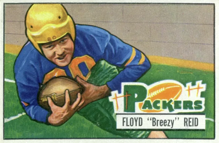 Framed Print : Football Card Of Breezy Reid
