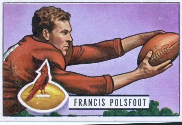 Framed Print : Football Card Of Francis Polsfoot