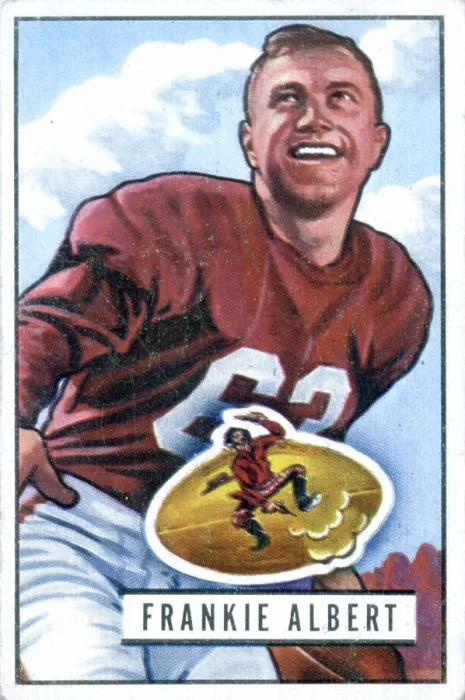 Framed Print : Football Card Of Frankie Albert
