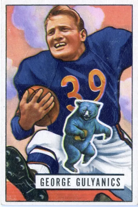 Framed Print : Football Card Of George Gulyanics