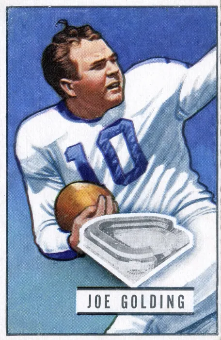 Framed Print : Football Card Of Joe Golding