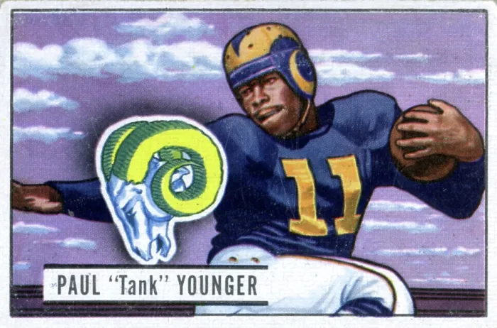 Framed Print : Football Card Of Paul Younger