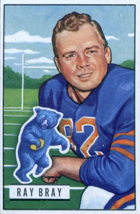 Framed Print : Football Card Of Ray Bray Framed Print : Football Card Of Ray Bray