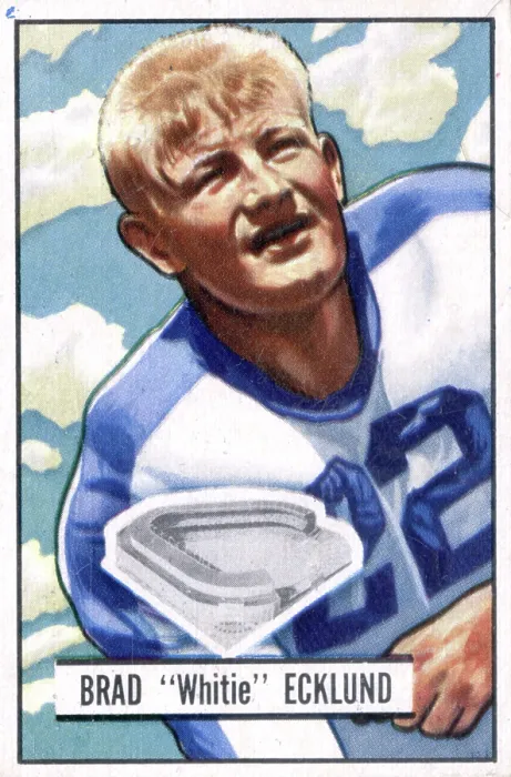 Framed Print : Football Card Of Whitie Ecklund Framed Print : Football Card Of Whitie Ecklund
