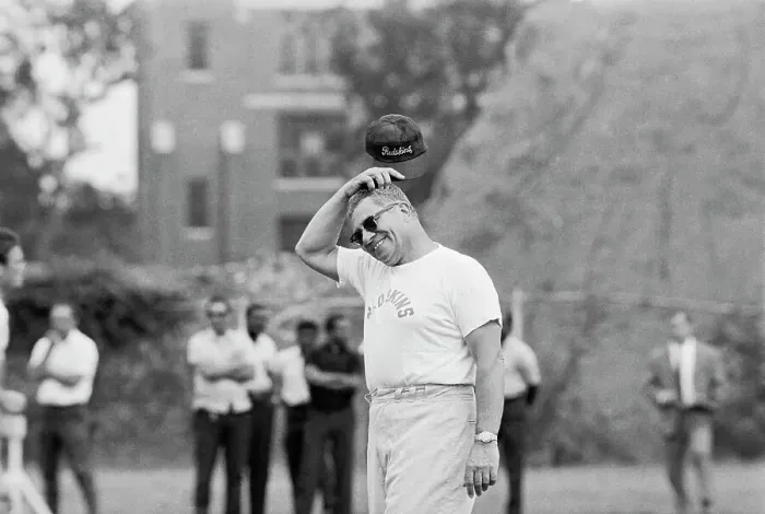 Framed Print : Football Coach Vince Lombardi During Practice Framed Print : Football Coach Vince Lombardi During Practice