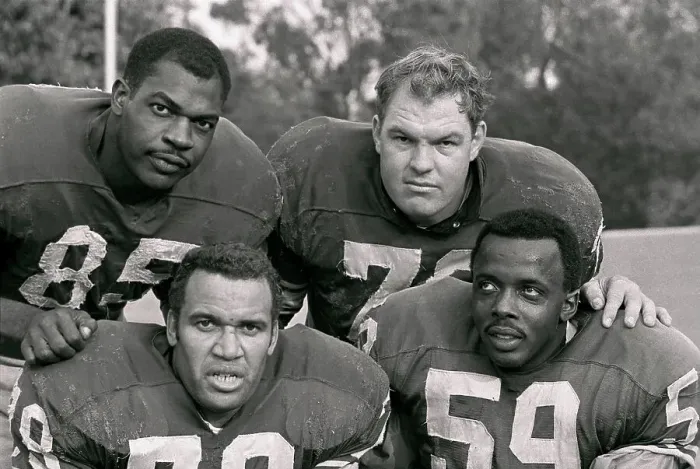 Framed Print : Football Favorites Posing