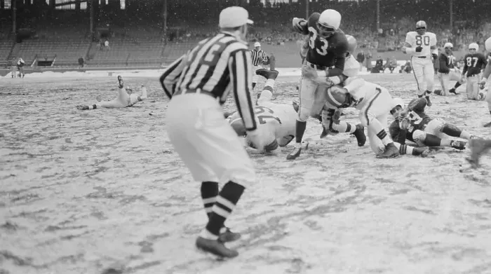 Framed Print : Football Game with Cardinals and Browns in Action Framed Print : Football Game with Cardinals and Browns in Action