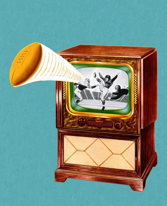 Framed Print : Football Kick on TV Framed Print : Football Kick on TV