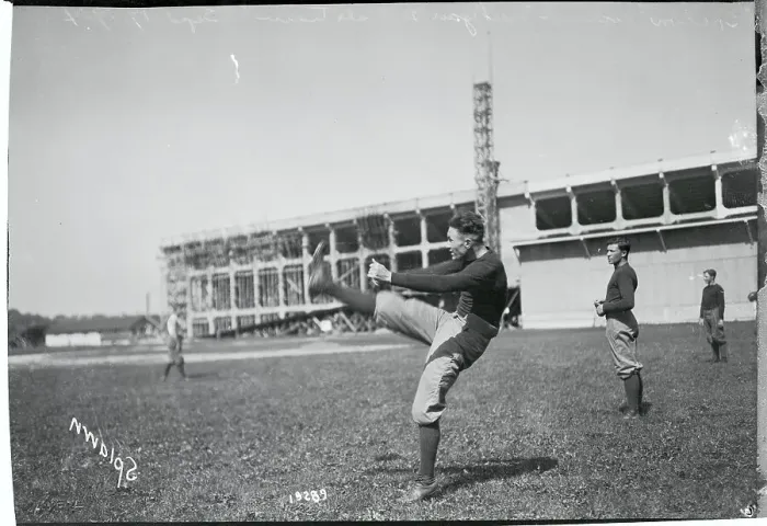 Framed Print : Football Player Practicing His Kicking Framed Print : Football Player Practicing His Kicking