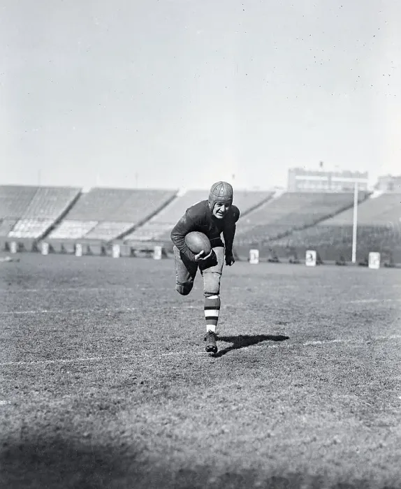 Framed Print : Football Player Red Grange Running Framed Print : Football Player Red Grange Running