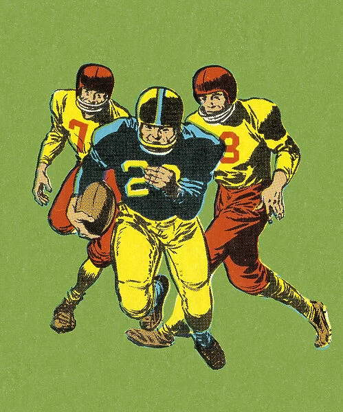 Three Football Players