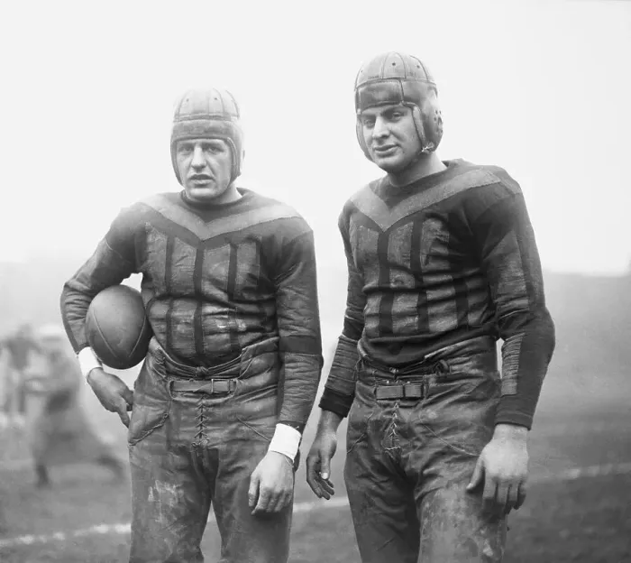Framed Print : Football Players Red Grange and Earl Britton Framed Print : Football Players Red Grange and Earl Britton