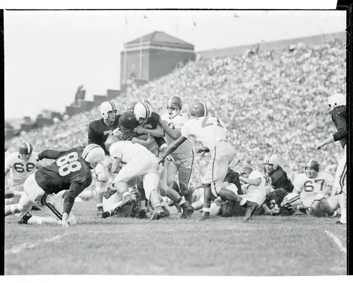 Framed Print : Football Players Tackling John Baumgartner Framed Print : Football Players Tackling John Baumgartner