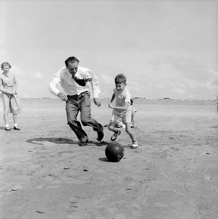 Framed Print : Footballing Father Framed Print : Footballing Father