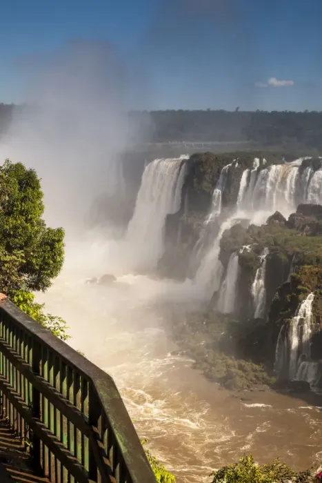 Framed Print : From a footbridge of IguaAzu National Park Framed Print : From a footbridge of IguaAzu National Park