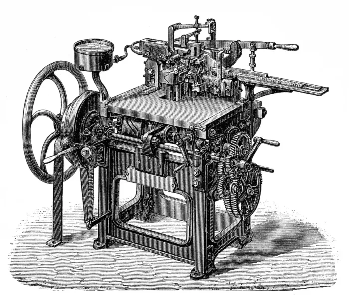 Framed Print : Footwear manufacturing, Complete gifs machine from foucher FrAšres in Paris Framed Print : Footwear manufacturing, Complete gifs machine from foucher FrAšres in Paris