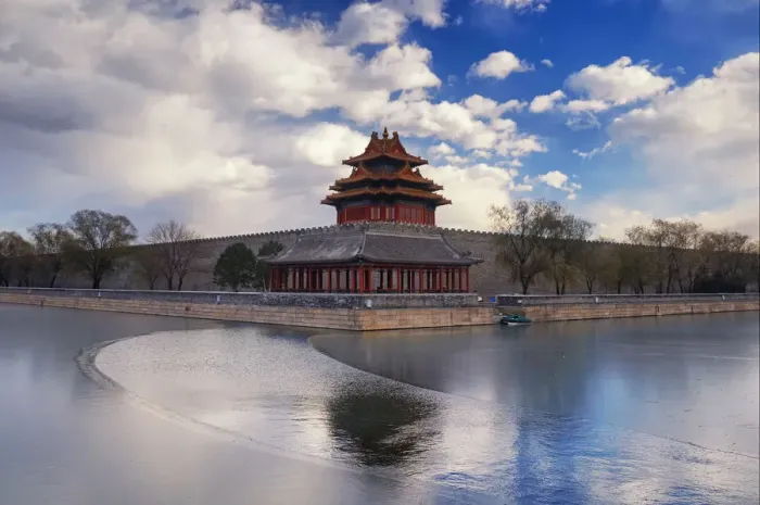 Framed Print : Forbidden City northwest corner tower
