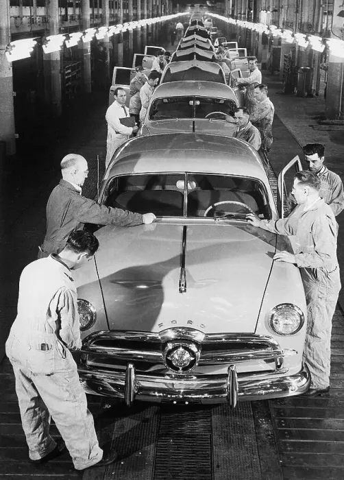 Framed Print : Ford Automobile Assembly Line Framed Print : Ford Automobile Assembly Line
