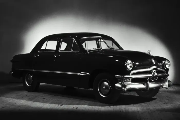 Framed Print : Ford Automobile in Spotlight