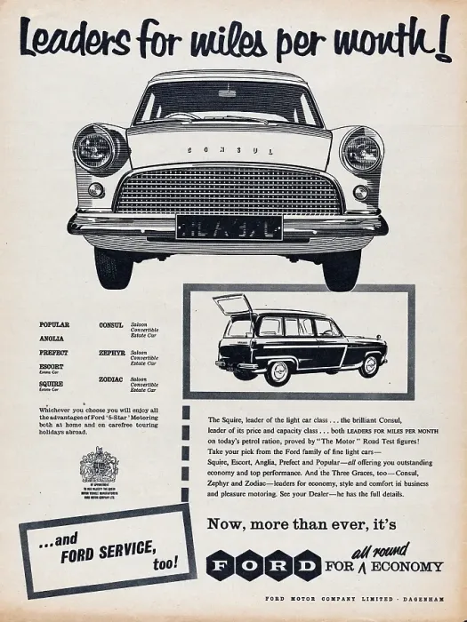 Framed Print : Ford Consul Framed Print : Ford Consul