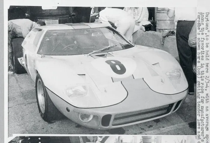 Framed Print : Ford GT Racing Car