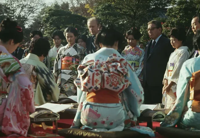 Framed Print : Ford And Kissinger In Japan Framed Print : Ford And Kissinger In Japan