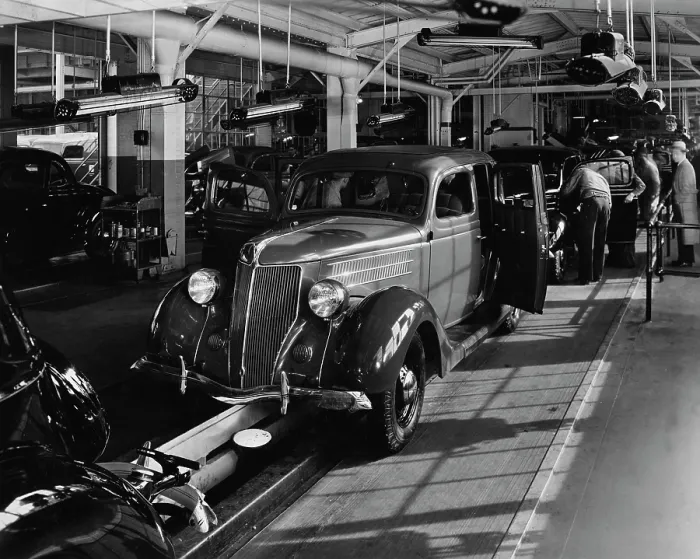 Framed Print : Ford Model 48 Assembly Line Framed Print : Ford Model 48 Assembly Line
