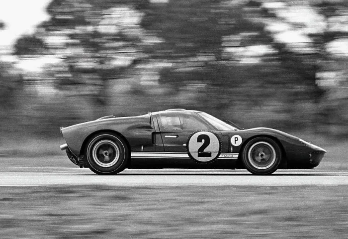Framed Print : Ford Prototype Racecar on Track Framed Print : Ford Prototype Racecar on Track