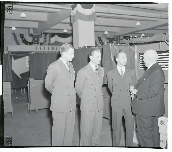 Framed Print : Fords Attending Automobile Show