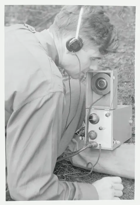 Framed Print : Forest Serviceman Using Portable Radio Framed Print : Forest Serviceman Using Portable Radio