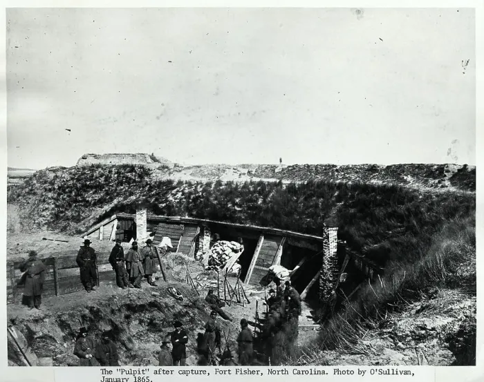 Framed Print : Fort Fisher After Capture