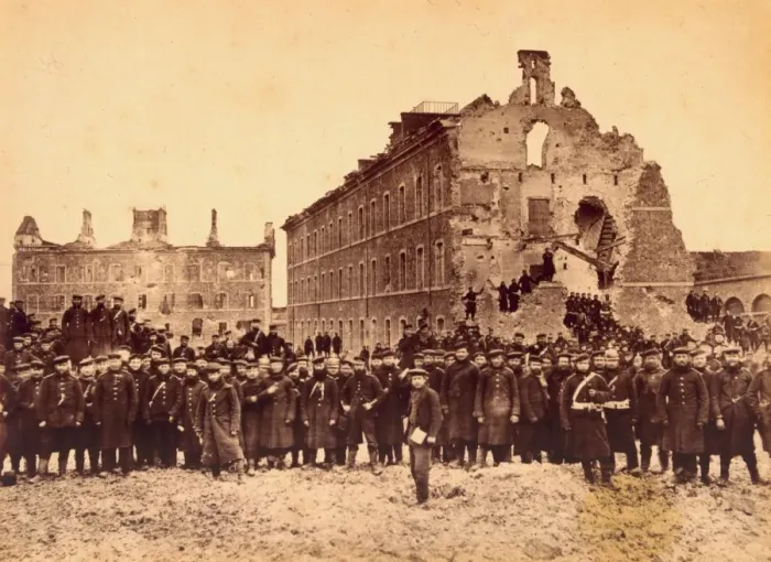 Framed Print : Fort Issy. 1st February 1871: The ruins of Fort Issy Framed Print : Fort Issy. 1st February 1871: The ruins of Fort Issy