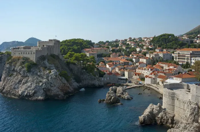 Framed Print : Fort Lovrijenac or St. Lawrence Fortress, historic centre, Dubrovnik, Dalmatia, Croatia