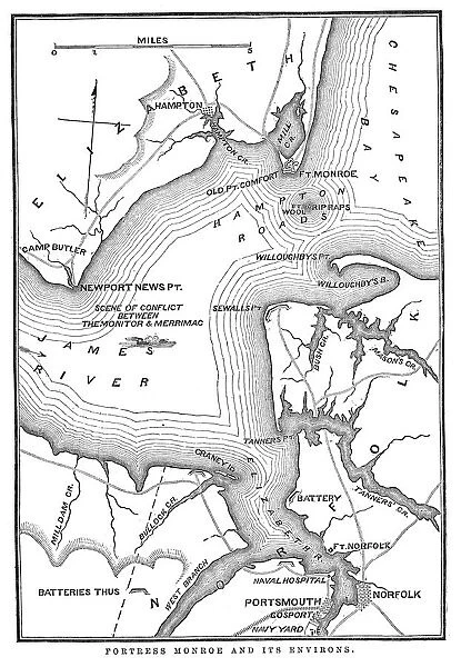 Fort Monroe and its environs