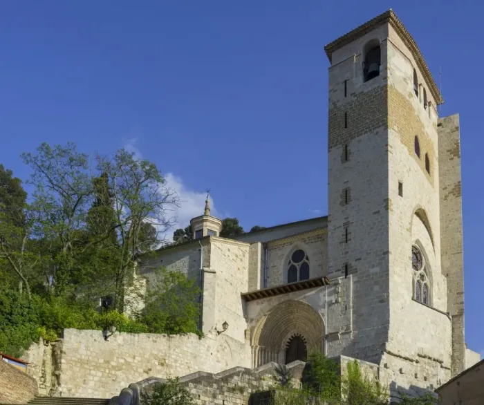 Framed Print : Fortified church of San Pedro de la Rua, 11th century, Estella, Navarre, Spain Framed Print : Fortified church of San Pedro de la Rua, 11th century, Estella, Navarre, Spain