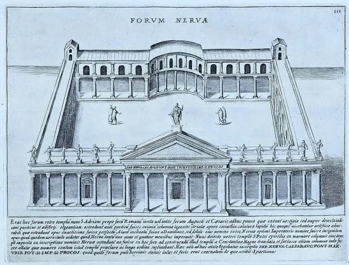 Framed Print : Forum Nervae, Forum of Nerva, historical Rome, Italy, digital reproduction of an original 17th-century template, original date unknown Framed Print : Forum Nervae, Forum of Nerva, historical Rome, Italy, digital reproduction of an original 17th-century template, original date unknown