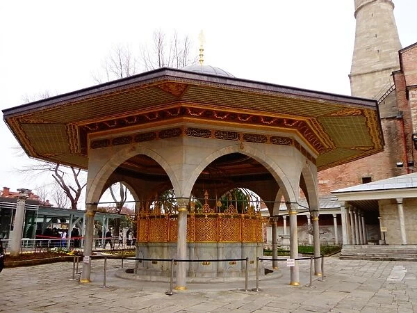 The Fountain at Hagia Sofia, Istanbul, Turkey